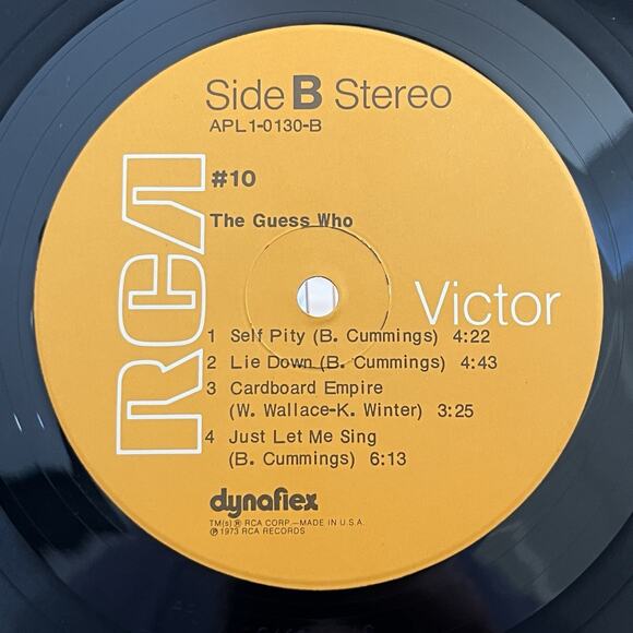 The Guess Who #10 Vinyl LP 1973 RCA Victor APL1-0130 - Picture 10 of 12